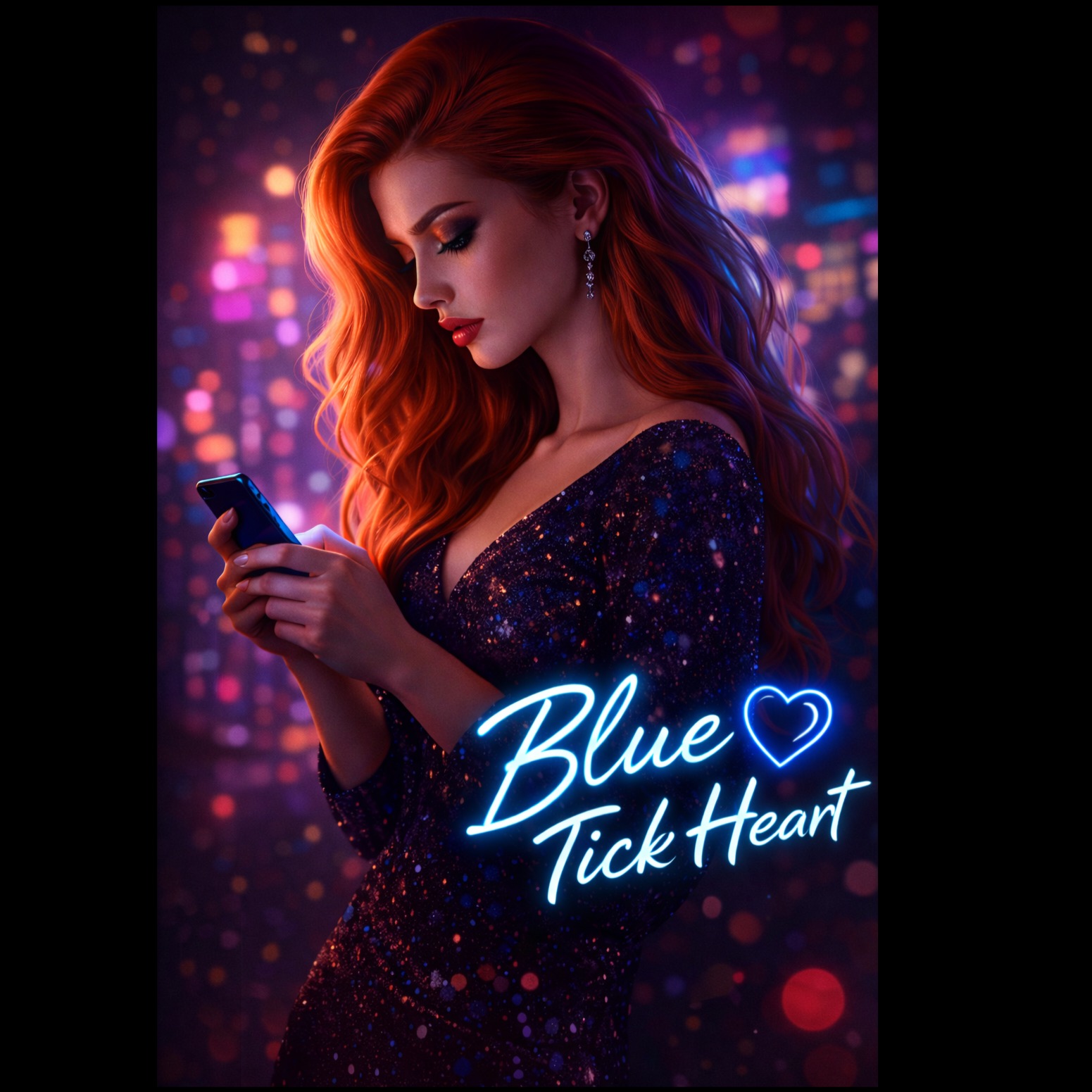 Blue Tick Heart
